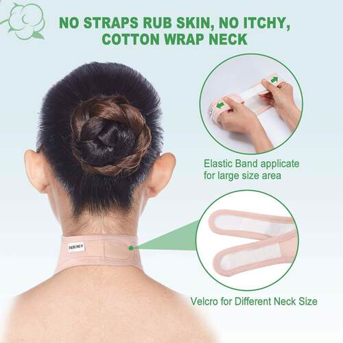 Castor Oil Pack Thyroid Reusabl Organic Castor Oil Neck Wrap