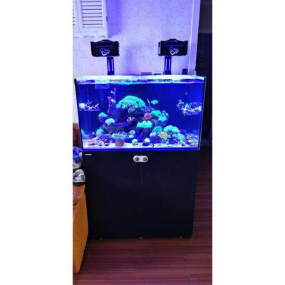 海水微缸海水缸60底滤海缸RM90珊瑚缸客厅水族箱家用水母观赏海鱼