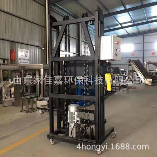 餐厨垃圾液压链条提升设备垃圾桶提升机简便易操作