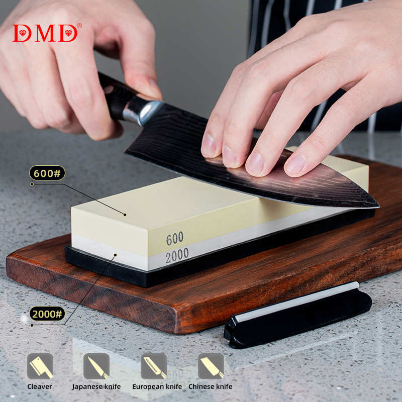 DMD 600 2000目厨房精抛光双面油石磨刀器磨刀石