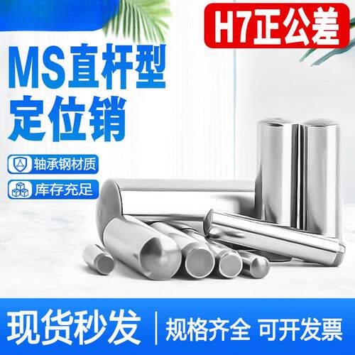 MS直杆定位销ISO8734实心圆柱销子DIN6325淬火销钉正公差Ф1-Ф12