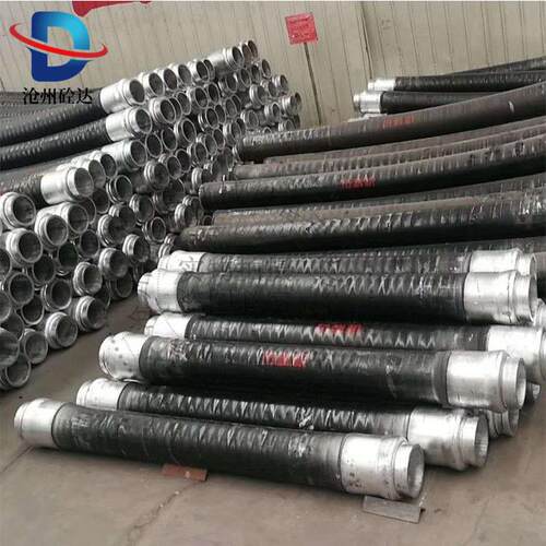 混凝土输送泵车胶管 四层钢丝缠绕胶管 DN125*3米砼泵胶管