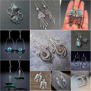 Retro Indian Tribal Oorbellen Metalen Pijl Gitaar Vorm Luxur