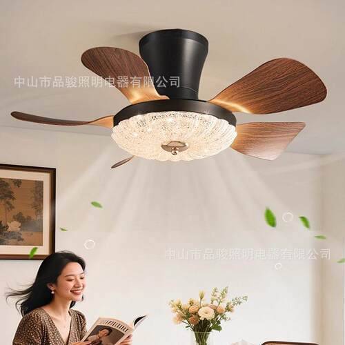 22古5中家古风餐厅风扇灯卧室书房吸0顶吊扇灯复小型465用电扇灯