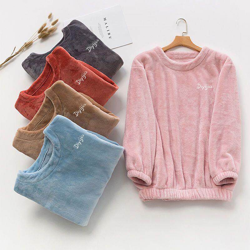 仙女暖暖上衣男女冬季珊瑚绒家居睡衣/家居服套装
