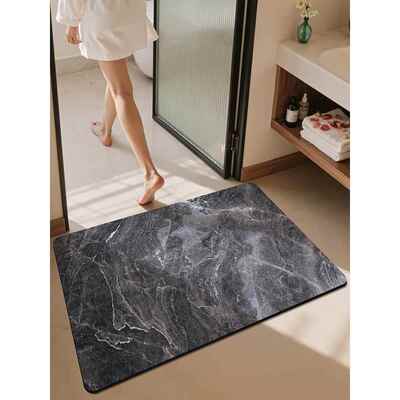 浴室门吸水地垫家庭浴室卫生间入口速干脚垫硅藻泥软垫浴室地毯