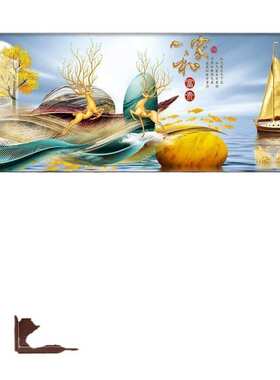 晶瓷画客厅装饰画沙发背景墙挂画单幅画壁画镶钻画高端现代轻奢风