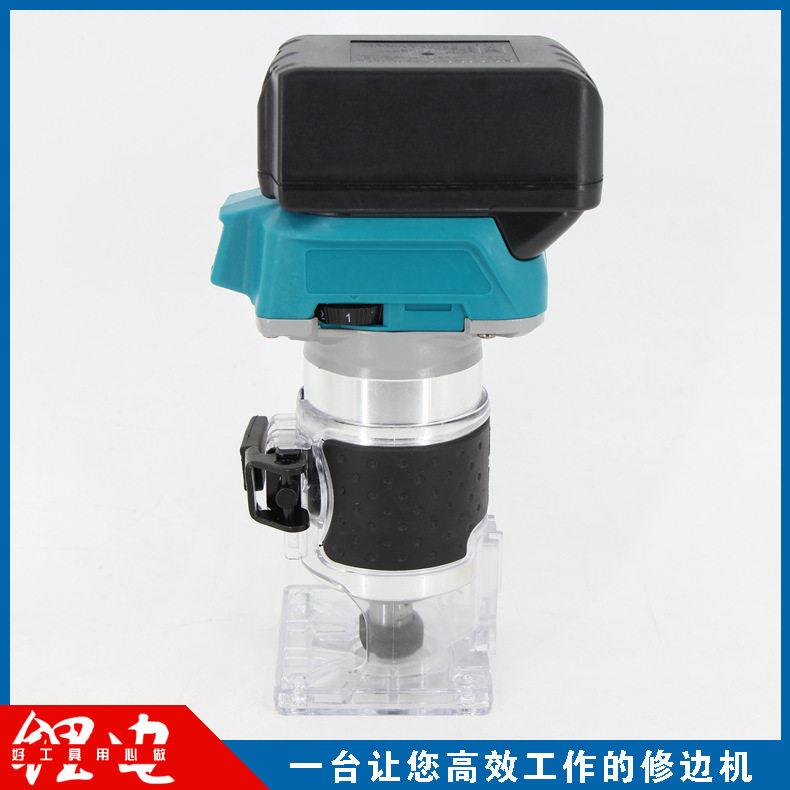 无刷式锂电修边机充电木板开槽工具879工挖孔雕机小锣机电刻木铣