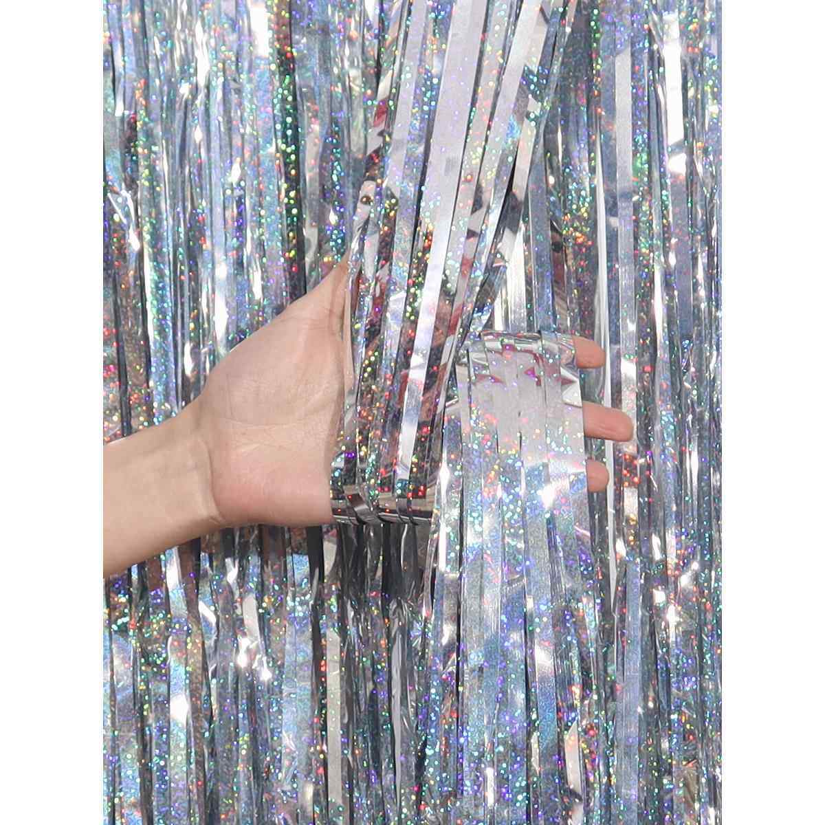 镭射雨丝帘流苏儿童周岁气球派对背景墙彩条拉花生日装饰场景布置,节庆用品/礼品,节日装扮用品,淘宝优惠券,粉丝福利购,淘宝优惠卷