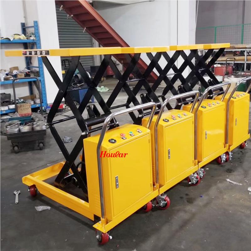 P500移动电动升降平台0kg升0.9米剪叉液D5压平台车升降0机