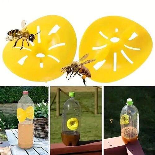 5Pcs Flying Insects Funnel Trap Reusable Flower Shape Bee
