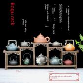 鸡翅木实木展示架多宝亭小布袋架长亭小饰品茶具茶壶架盆景架九格