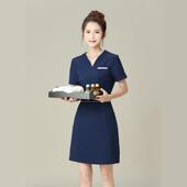 高级足疗足浴按师摩美容服技连春 女新款 正品 夏养生馆美容院工作装