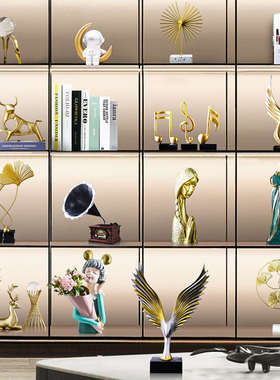 创意摆件北欧轻奢风电视柜家居酒柜桌面客厅简约高档办公室装饰品