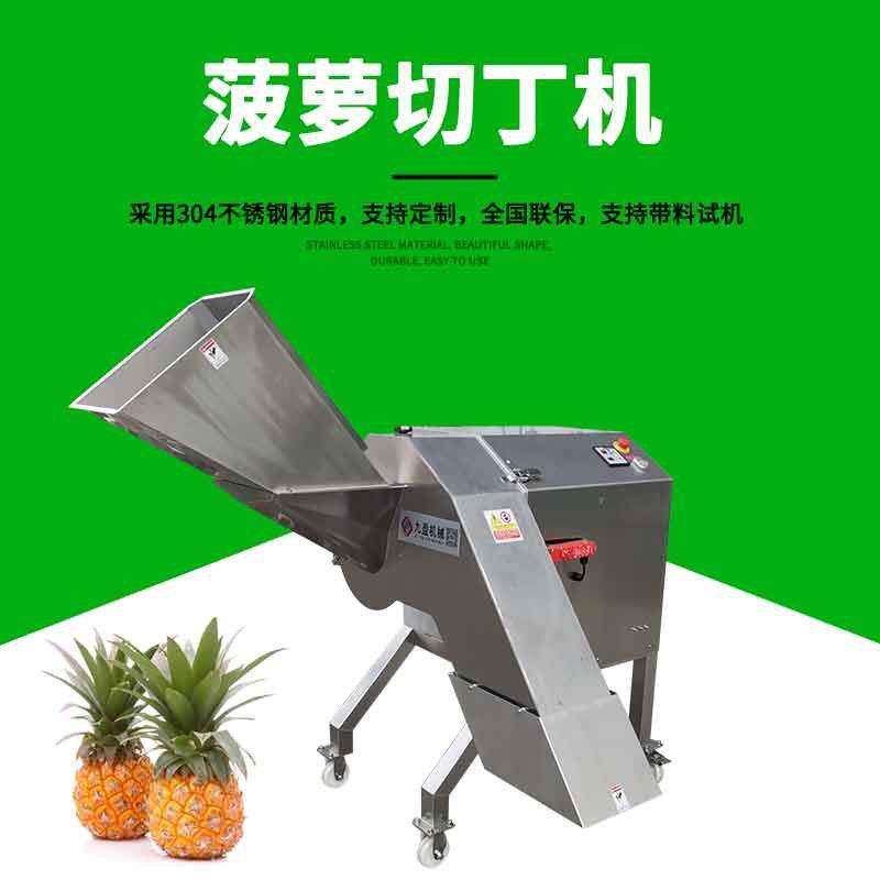 湛江徐闻菠萝切丁机TJ-1500D大型菠萝切丁机 菠萝罐头切丁机