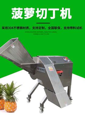 湛江徐闻菠萝切丁机TJ-1500D大型菠萝切丁机菠萝罐头切丁机