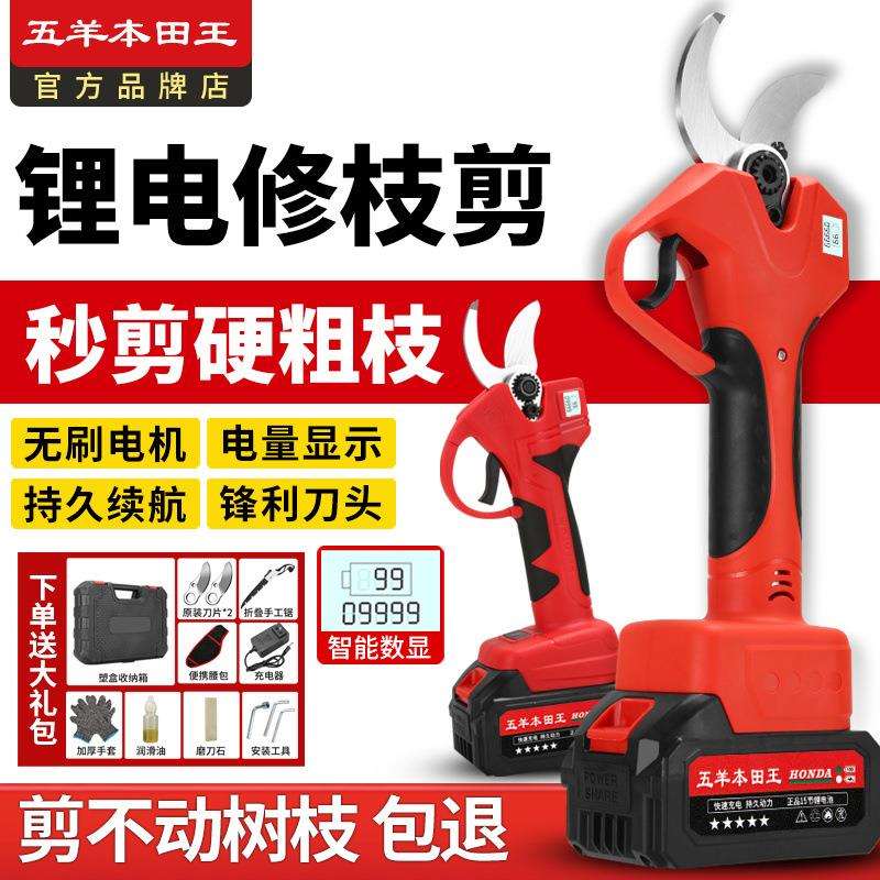 电动剪刀果树修剪枝绿化园林剪刀加长杆剪枝外贸跨境工厂一件