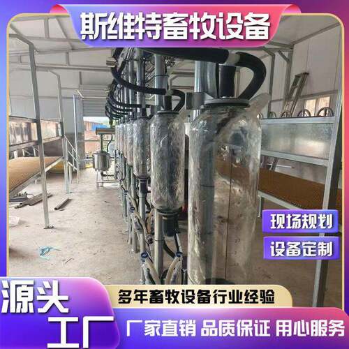 奶牛骆驼牦牛挤奶厅大型并列式挤奶机36-84位全自动清洗挤奶设备