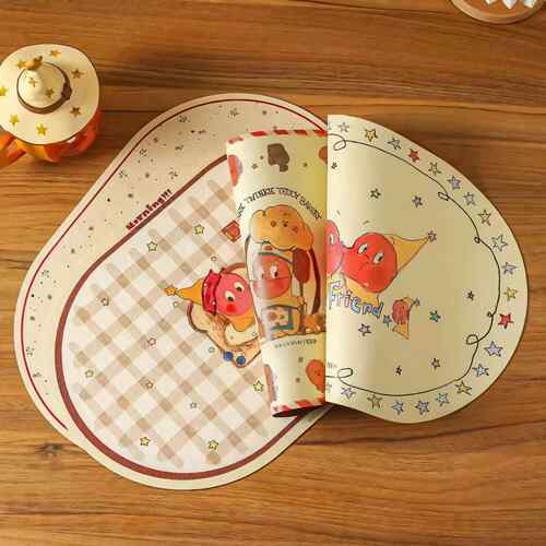 SOCCA星星人限定儿童餐垫隔热防烫防水防油免洗餐桌垫餐具防滑垫