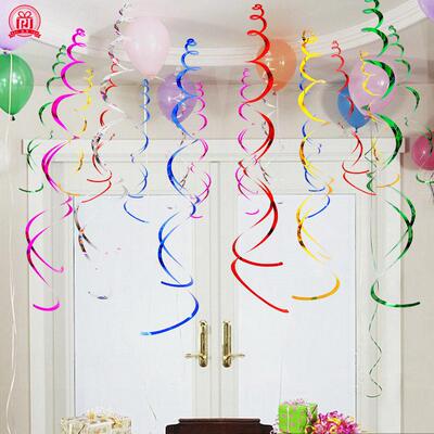 Christmas spiral ribbon decorations彩带