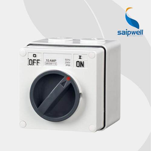 厂家直批防水开关SP-56SW310防水隔离开关旋转开关方形开关