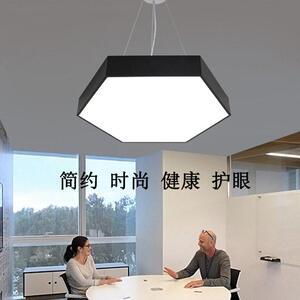 个性意边形造型吊灯led蜂室巢组六合公网咖健身房超市商用578创灯