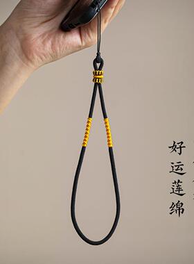 2026手工编织手腕绳挂件士手机链吊坠绳女亲肤加固手机挂链结实耐