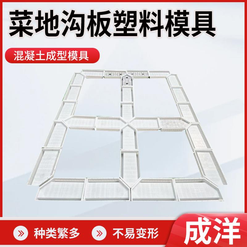 新型菜园盖板模具石板庭院铺路模具菜地沟沿路水泥塑料盖板模具图片