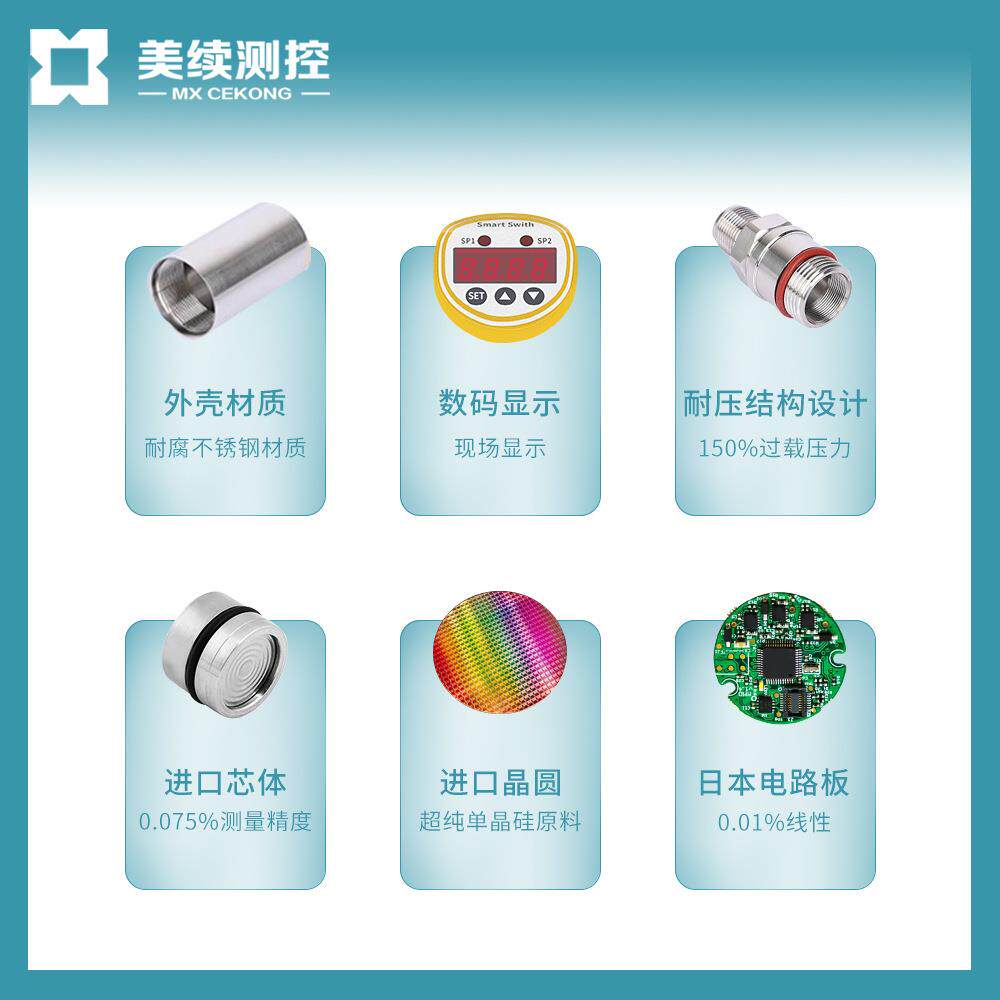 美续直销智能压力控制器液晶显示屏 不锈钢螺纹 LCD显示压力开关