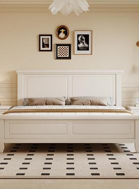 美式简实床木床1.约5米小户型单人1.SY-68028古米中风主卧储物双