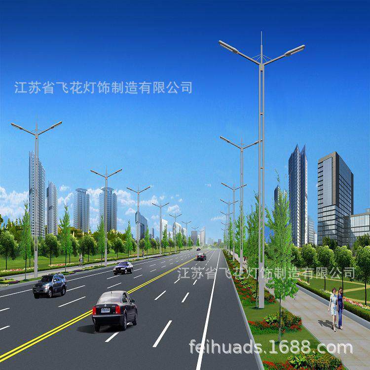 供应灯杆一条龙灯杆生产厂家加工生产灯杆室外照明热镀锌灯杆