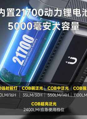 LEM户外露营灯家用应急灯工地充电照明灯地摊强磁吸工作灯可折叠