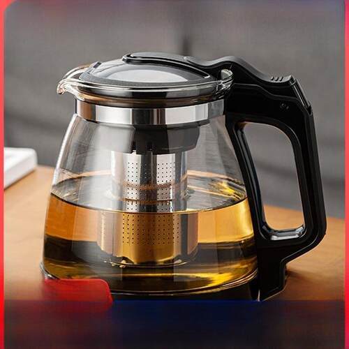 Hear Resistant Glass Teapot Cup with Stainless Steel Infuser