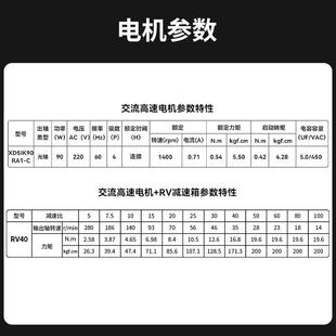 90W交流涡轮蜗杆减速电机慢速220V微型马达小型正反转大扭力 信垯