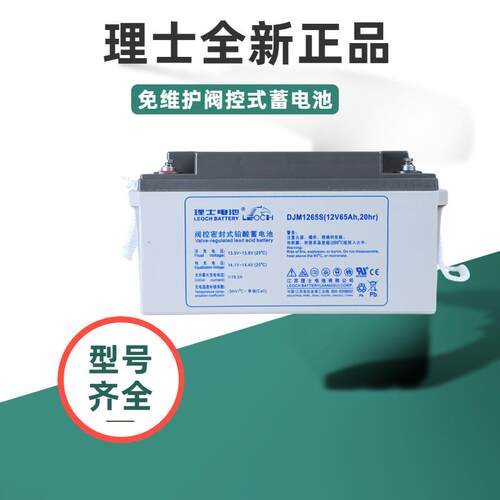 理士蓄电池DJM1265S铅酸电池12V65AH免维护足容量