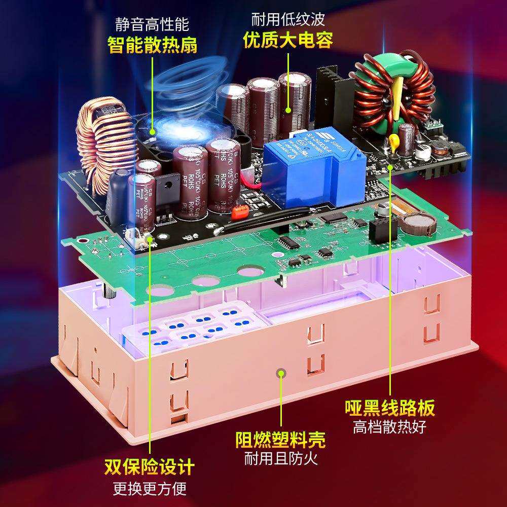 睿登RD6024直流稳压电源24A数显12V/36V/48V/60V可调电池充电器5V