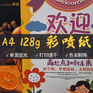 128克130g打印纸 厂家直销丽皇彩色喷墨打印纸A4单面哑光彩喷纸a4