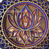 flower 墙 木质艺术饰 莲花lotusart 曼陀罗wooden wall mandala
