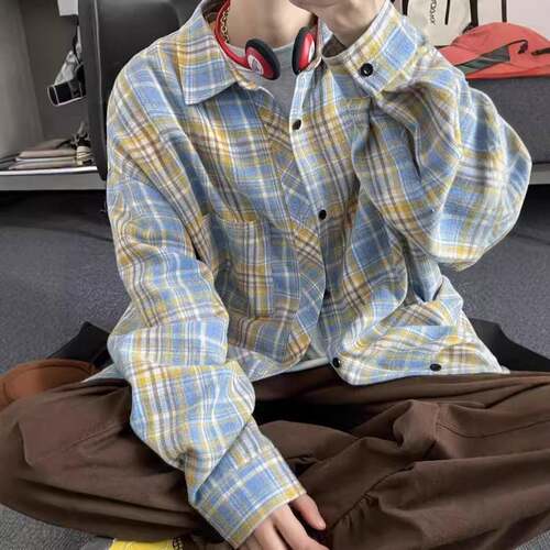Men's Short Sleeve Plaid Western Snap Shirt