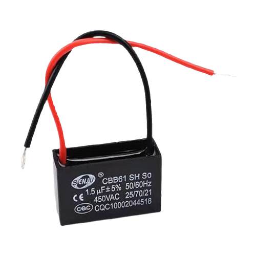 senju原装CBB61启动电容器450V0.8UF/1/1.5/2/3/6/10/20-40uf带线