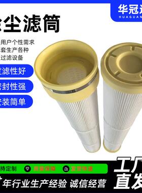 替代布袋卡箍自密封除尘滤筒现货粉尘滤筒新能源锂电粉末过滤滤芯