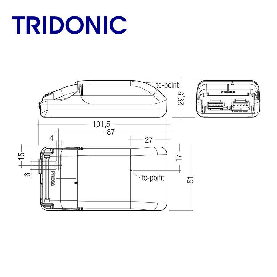 Trid电onic锐高LED驱动源可控硅0-10AOWV调光锐高1智0W20W光能调