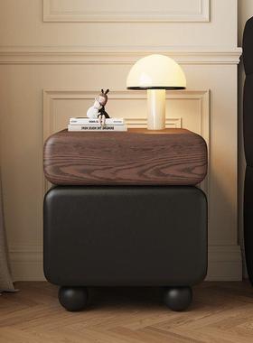 计师意式实轻奢木vsgg1303床头柜极户简中古风儿童小型简设约现代