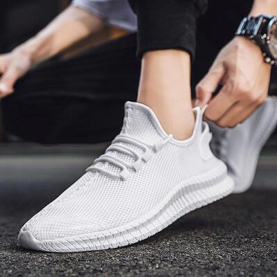 Men Shoes Running Mesh White Mens Sneakers Black Sport Shoes