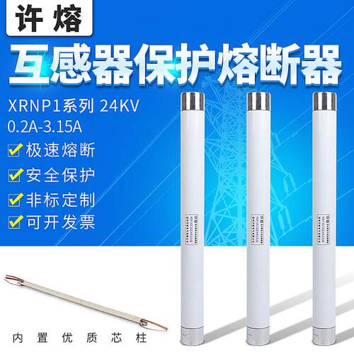 高压限流保险丝Xrnp1-20Kv-24Kv/0.5A1A2A变压器Pt保险丝熔断器芯