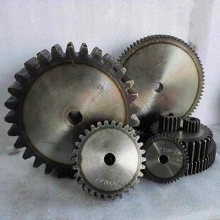 6模齿轮齿条加工定制6M45钢直齿轮12 30齿部高频淬火正齿圆柱齿轮