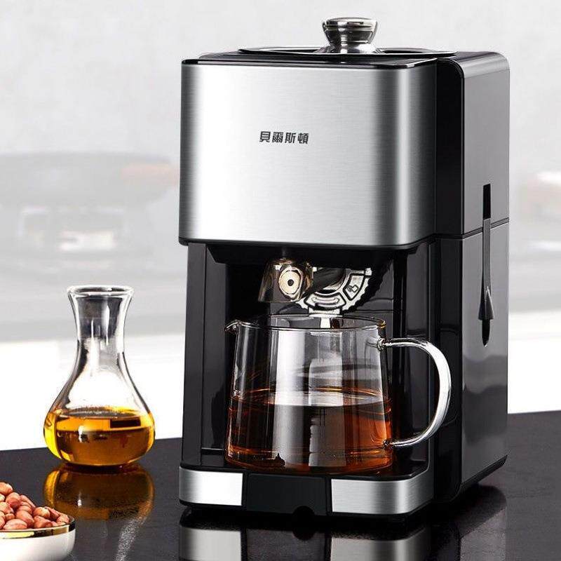 贝尔斯顿ZYJ-9018榨油机全自动家用家庭小型植物油炸油机不锈钢