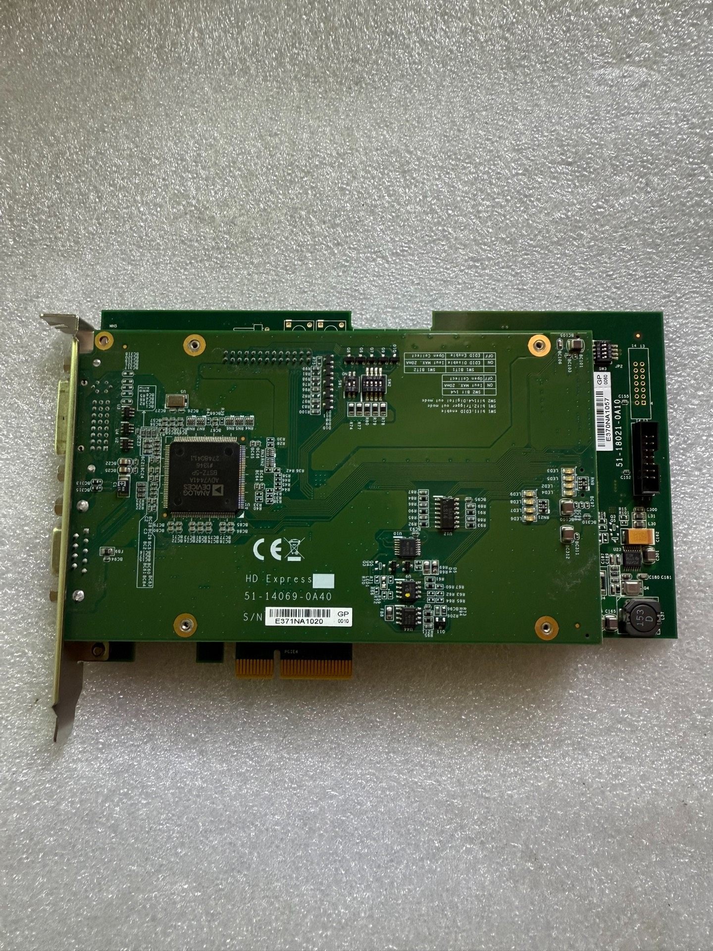 凌华PCIe-HDV62Ｇ0070图像采集视频采集卡