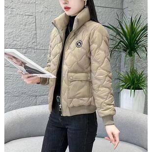 轻薄羽绒棉服外套女短款2026春秋新款小个子时尚显瘦小款棉袄棉衣