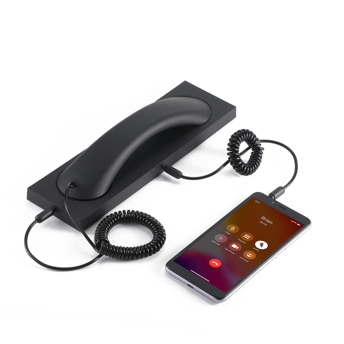 厂家直销源头厂家品质保证手机听筒电话机座机式通用型外接带底座